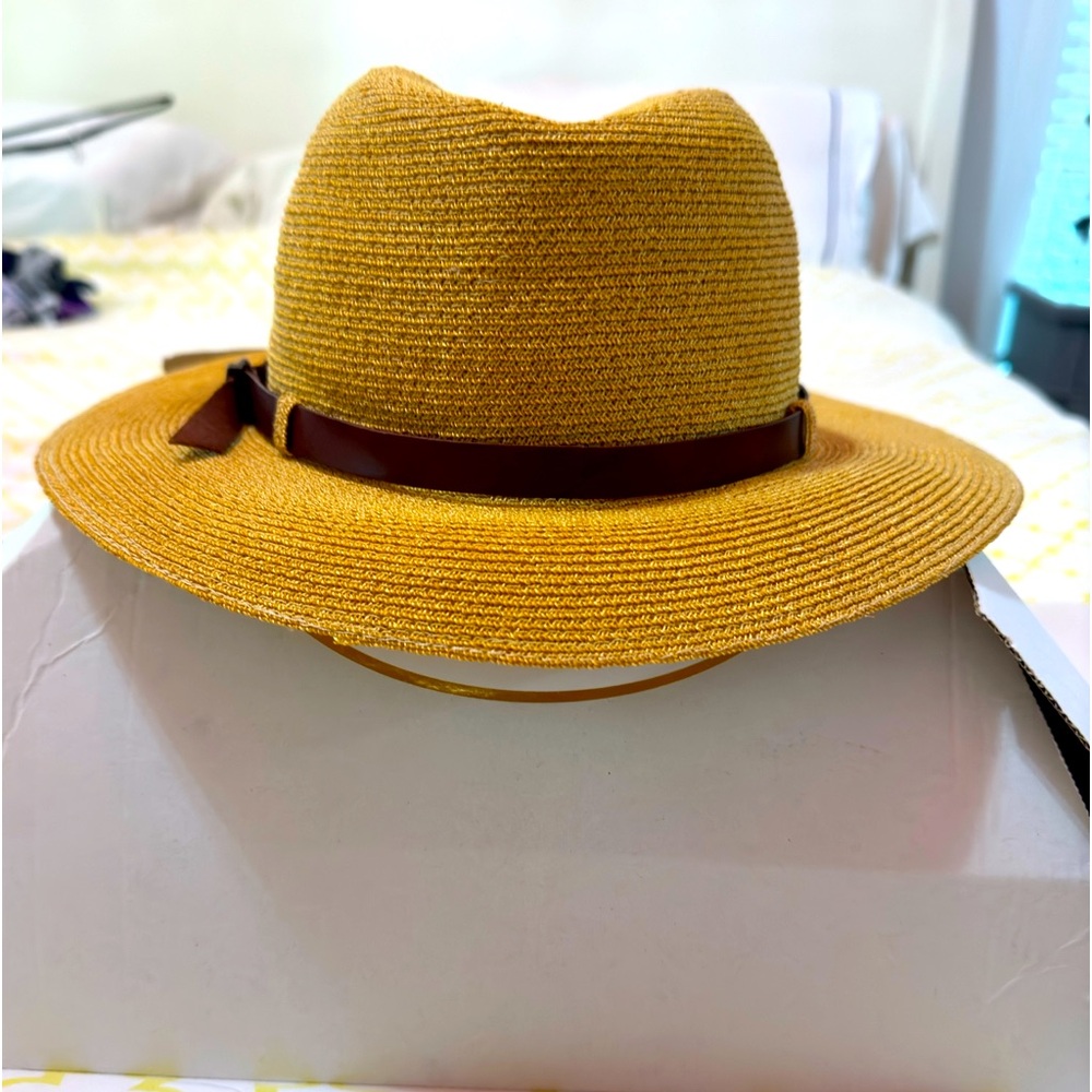 NWOT handwoven 100% Abaca (Manila hemp) Grevi-Dick Tracy hat “The Cary”- - Picture 2 of 15